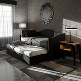 Elda 5 in 1 Storage with Pull-Out Fabric Bed Frame